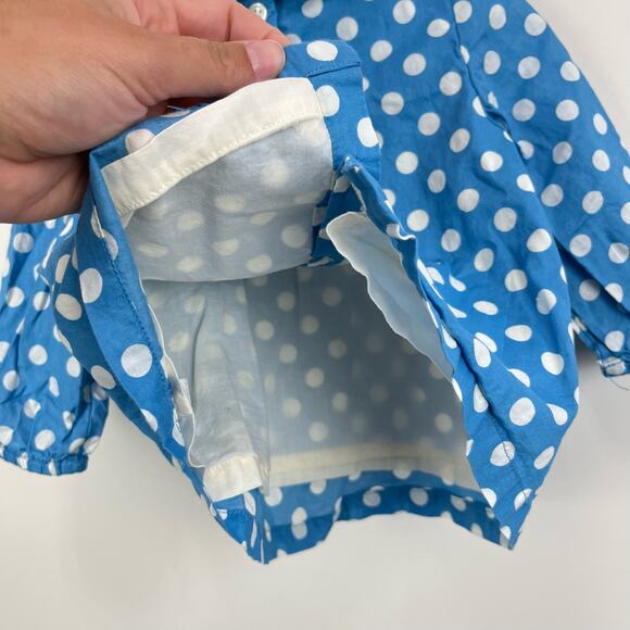 Mini Boden Blue Polka Dot Tunic 6-12 Months - Picture 3 of 6